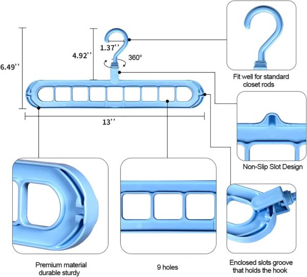 Magic Space Saving Clothes Hangers - Image 3