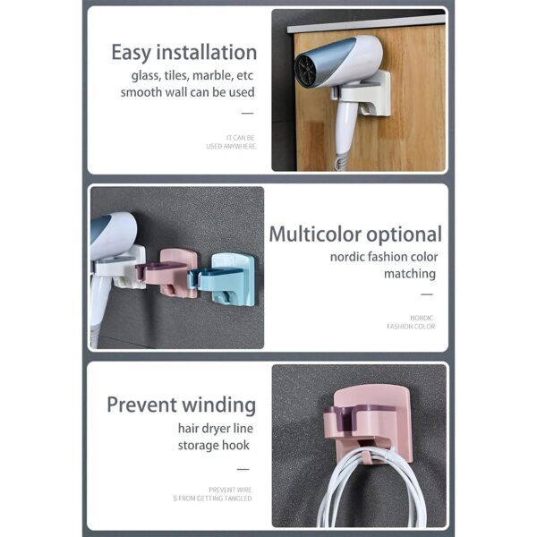 Hair Dryer Holder Wall Mount - Image 13