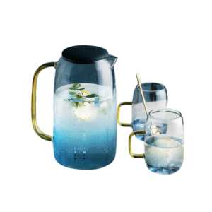 Heat Resistant Borosilicate Glass Water Pitcher