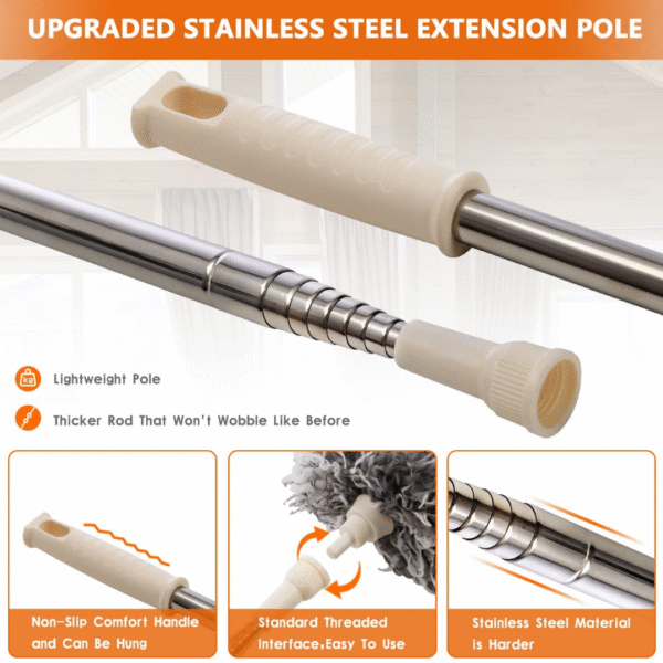 Cleaner Brush with Long Rod - Image 3
