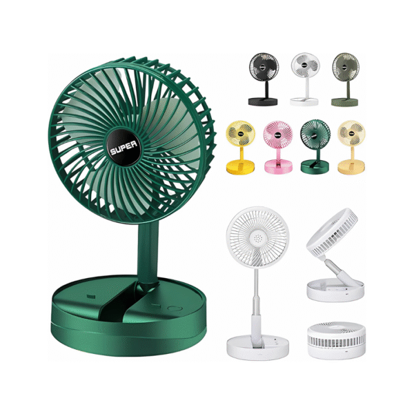 Portable USB Rechargeable Collapsible Desk Fan - Image 2