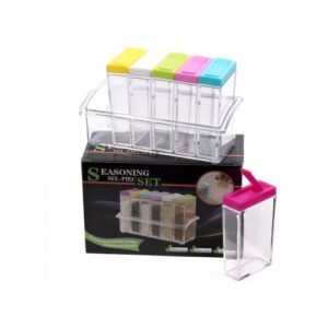 Plastic Spice Containers Set of 6