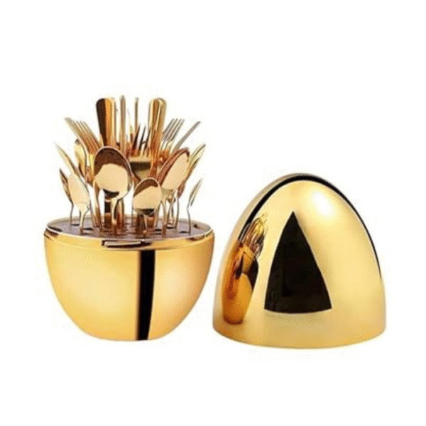 24pcs Egg Shaped Cutlery Set - Image 2