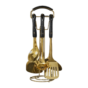 7 Piece Stainless Steel and Ceramic Kitchenware Set