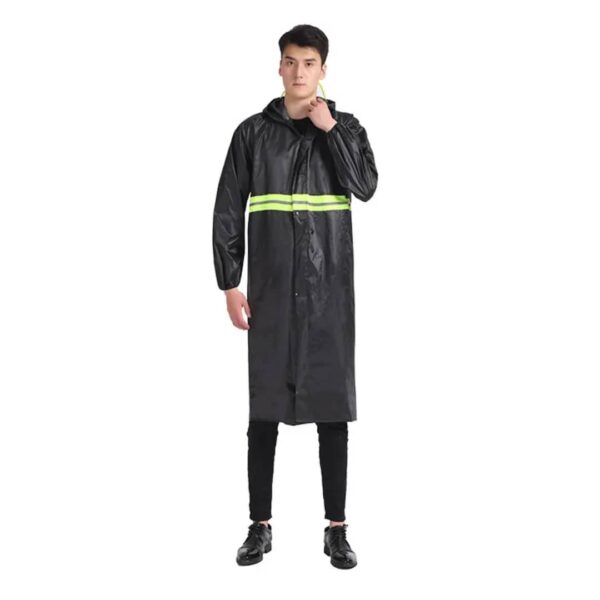 Waterproof Long Raincoat with Hood